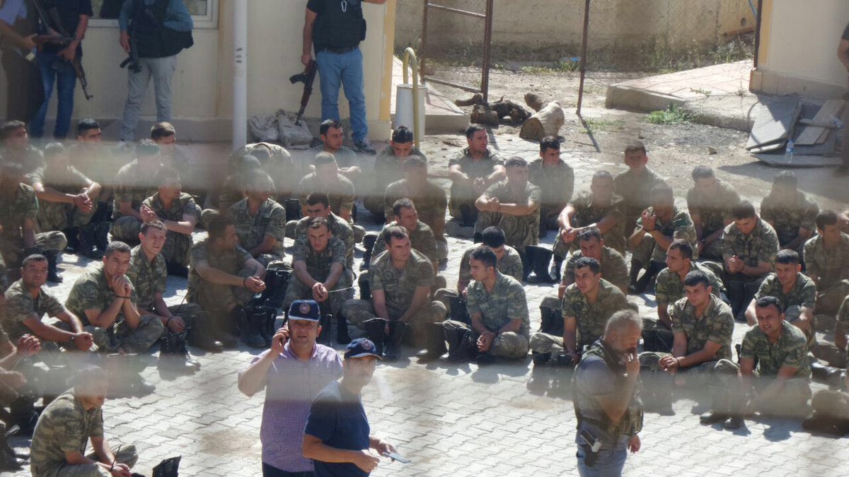 309 soldiers detained in the coup attempt in Sırnak