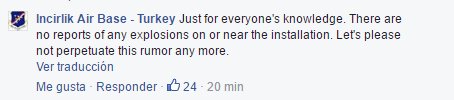 All rumors on Incirlik are untrue