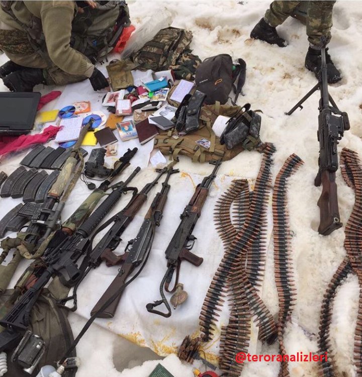 Şırnak / Beytüşşebap dağlarında ve kırsal kesimde birçok PKK militanı öldürüldü ve birçok silah ele geçirildi