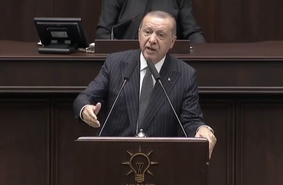 Erdogan claims the United States will use arms deployed to 22 military bases, set up in Syria north by US military, against Turkey.   
