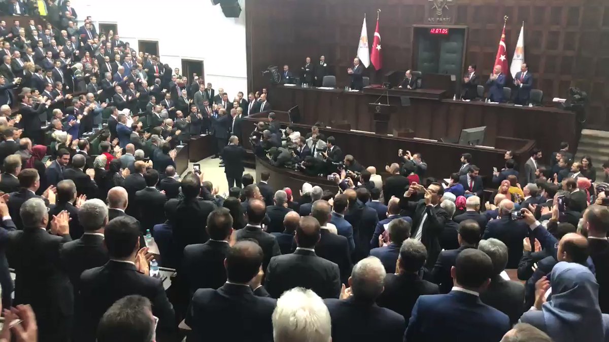 President Erdogan has arrived at Parliament