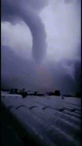 Destructive tornado in Antalya, Turkey.