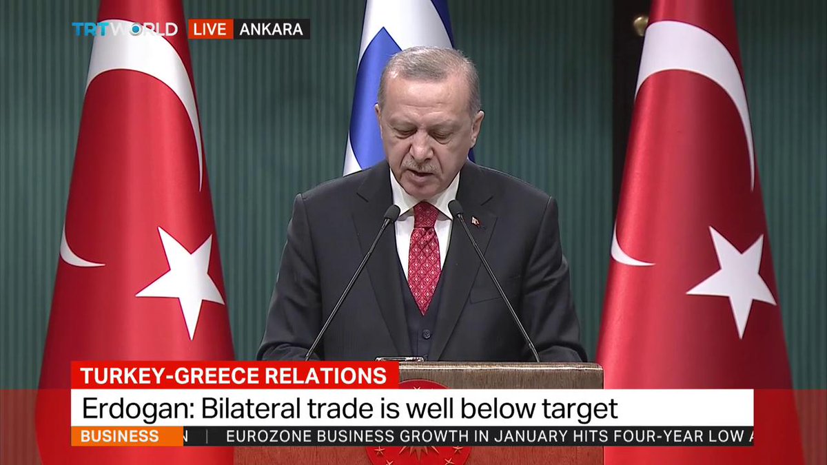 Greece and Turkey can solve all of their issues peacefully - Erdogan   