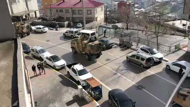 Heavy police presence today in Sirnak 