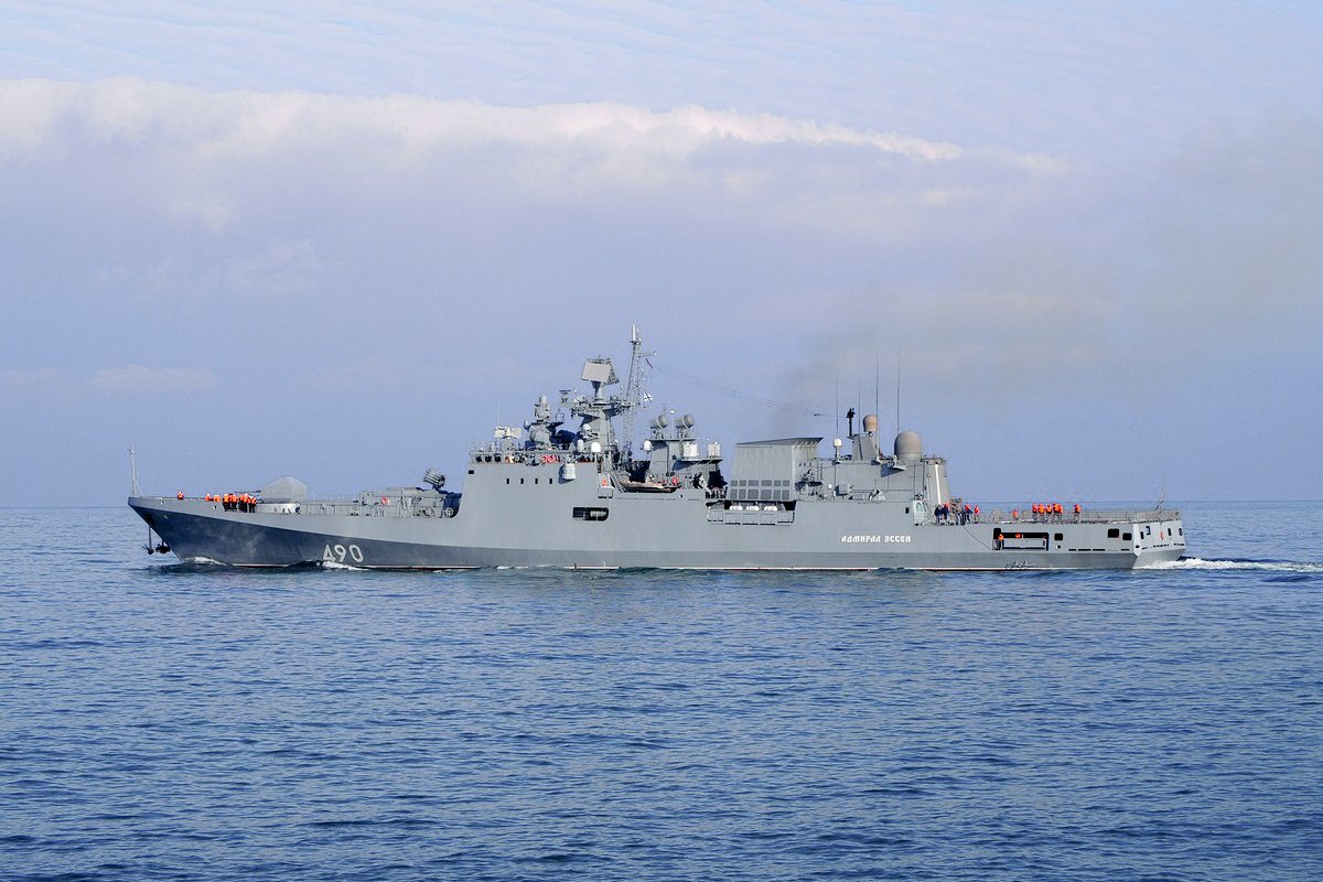 The Russian Black Sea Fleet's Admiral Essen frigate has arrived in Istanbul to participate in IDEF2019 14th International Defence Industry Fair