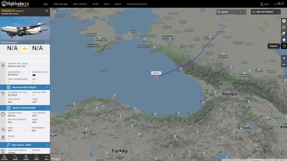 Second one, heading Ankara Turkey Russian Air Force Antonov An-124 RA-82014   