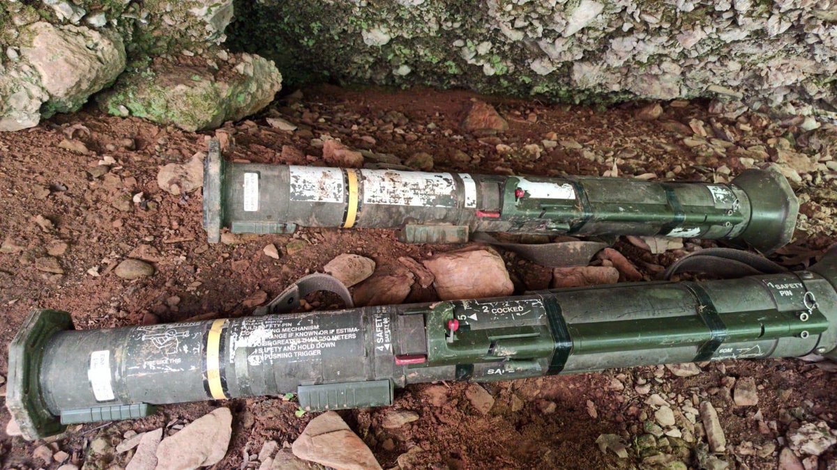 2x M136 AT4 84mm HEAT RCL recovered by TSK in Dağlıca, Hakkâri, very likely to be intended for PKK fighters' use.  They were apparently destroyed in a controlled explosion