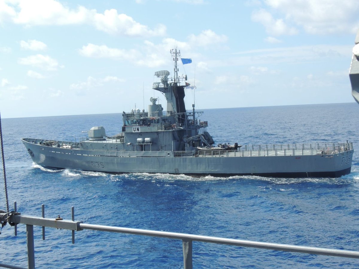 Turkish Frigate TCG FATİH, which holds UNIFIL Maritime Operation mission, conducted Tactical Maneuvers Trainings with elements of UNIFIL Maritime Task Force BRS INDEPENDENCE, HS KANARIS, BNS BIJOY, FGS LUDWIGSHAFEN AN RHEIN and KRI SULTAN HASANUDDIN in the Eastern Mediterranian
