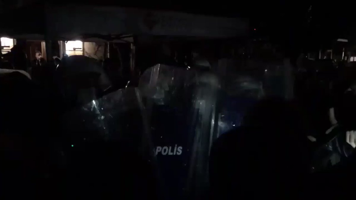 Hundreds of police are on campus grounds