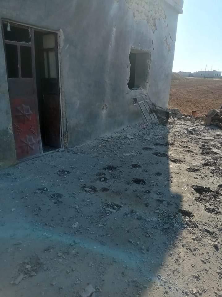 A civilian woman and girl have been killed as a result of Turkish shelling which hit her home in al Sayada, west of Manbij