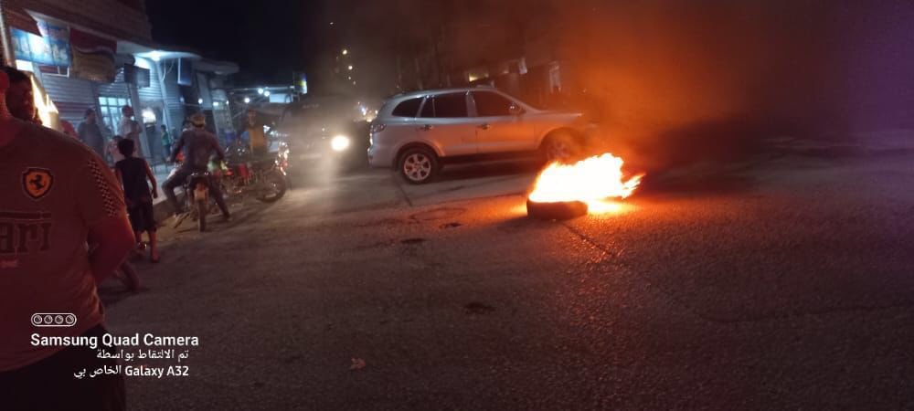 Protest demonstrations in the town of Jarabulus in the countryside of Aleppo, against the statement of the Turkish Foreign Minister about reconciliation between the Syrian opposition with the Assad government