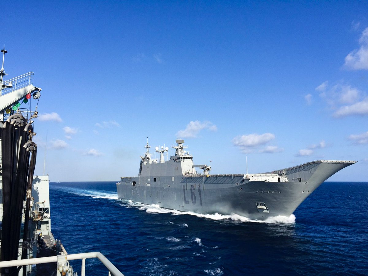 Spain announces that two more navy ships, frigate Blas de Lezo and Logistic support ship Cantabria, will be joining Juan Carlos I and Galicia and they will arrive today in Iskenderun to help Turkishflag-trflag-tr authorities in the recovery tasks.  