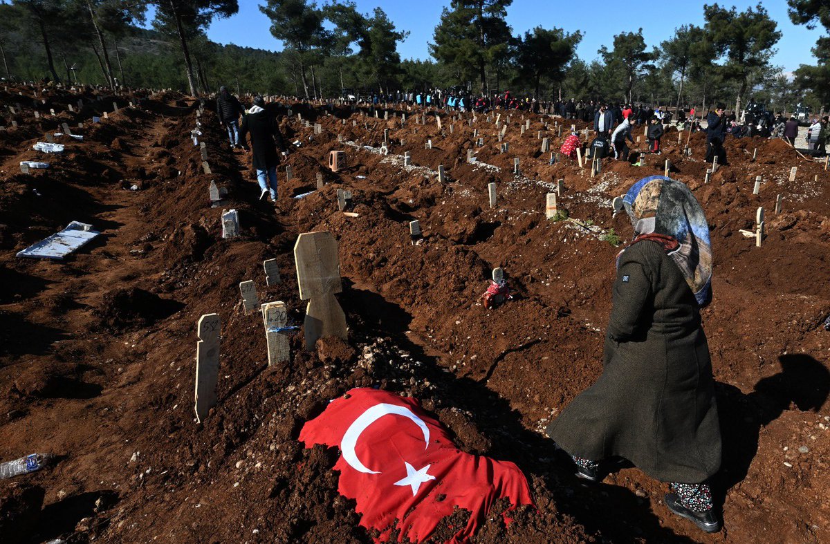 Death toll in Turkey earthquake already hit 17,134, almost on par with second most deadly and defining earthquake disaster in 1999.  bodies getting buried in Maras. 