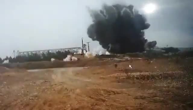 The airstrike launched by the Turkish F16 aircraft today on the positions of the SDF militia in the vicinity of Sarrin