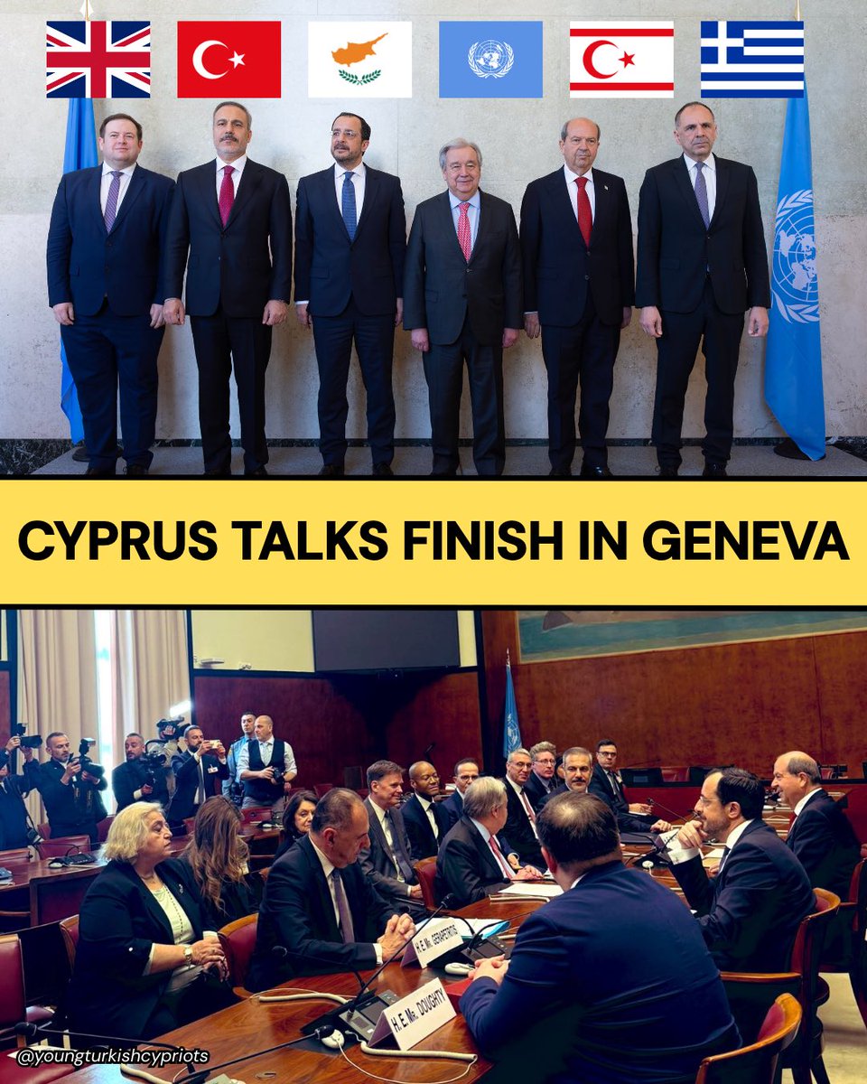 The Cyprus talks in Geneva have concluded, though the outcome remains unclear.   Notably, TRNC President Ersin Tatar held meetings with Greek Foreign Minister Giorgos Gerapetritis and UK Minister of State for Europe, Stephen Doughty, during the discussions