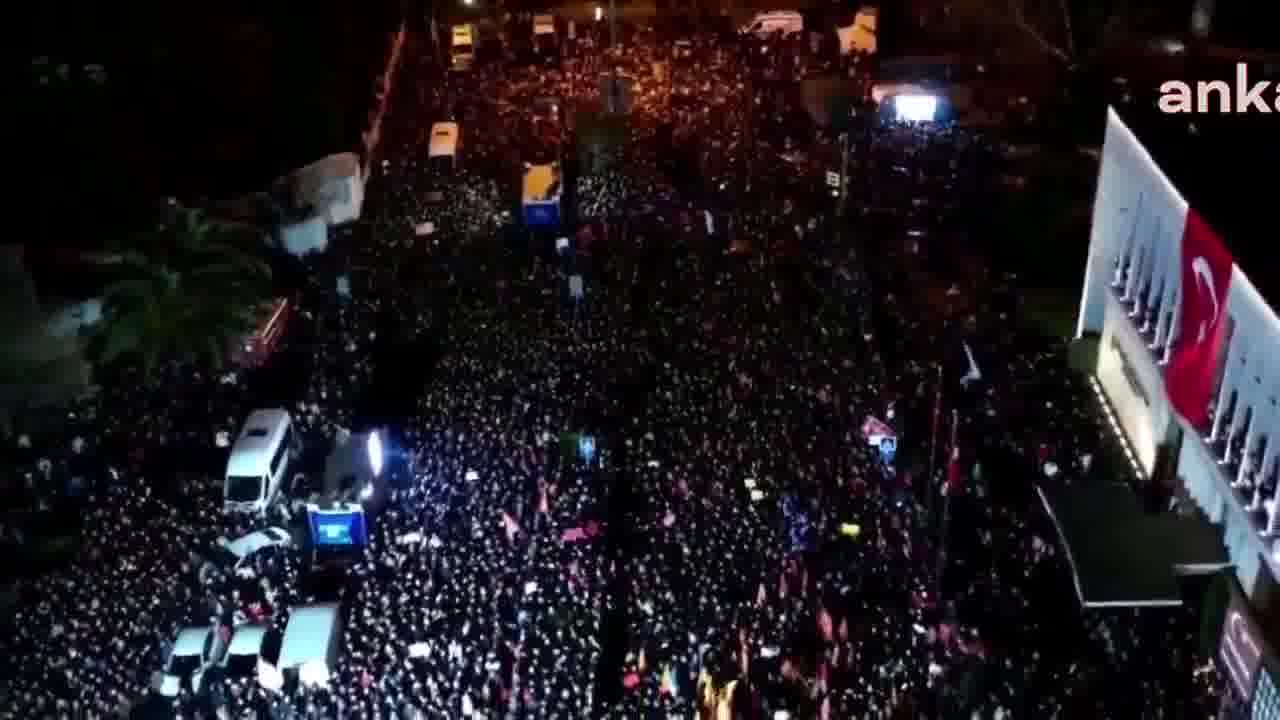 Hundreds of thousands of people are currently taking to the streets in Istanbul, Turkey, to protest the arrest of Ekrem Imamoglu, Erdogan's main political opponent and Istanbul Mayor, by Turkish police