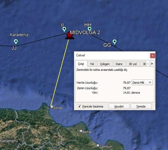 Ruský tanker MIDVOLGA-2, přepravující slunečnicový olej z Ruska do Gruzie, byl napaden 80 mil od černomořského pobřeží Turecka.
